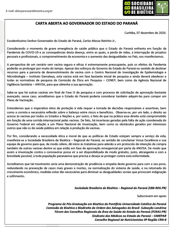 Carta Aberta ao Governador e ao Vice-Governador do RS, by Carta Aberta ao  Governo