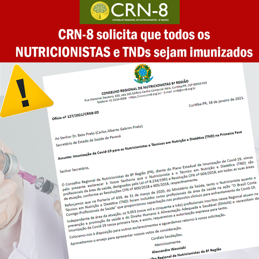 Imunização nutricionistas e TNDs