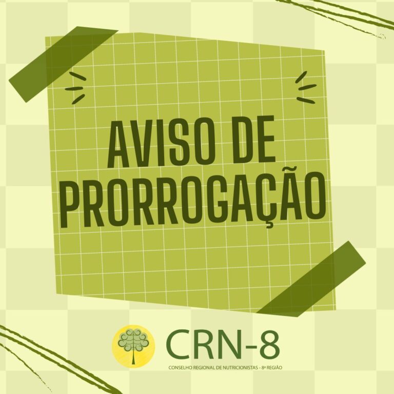 AVISO DE PRORROGAÇÃO