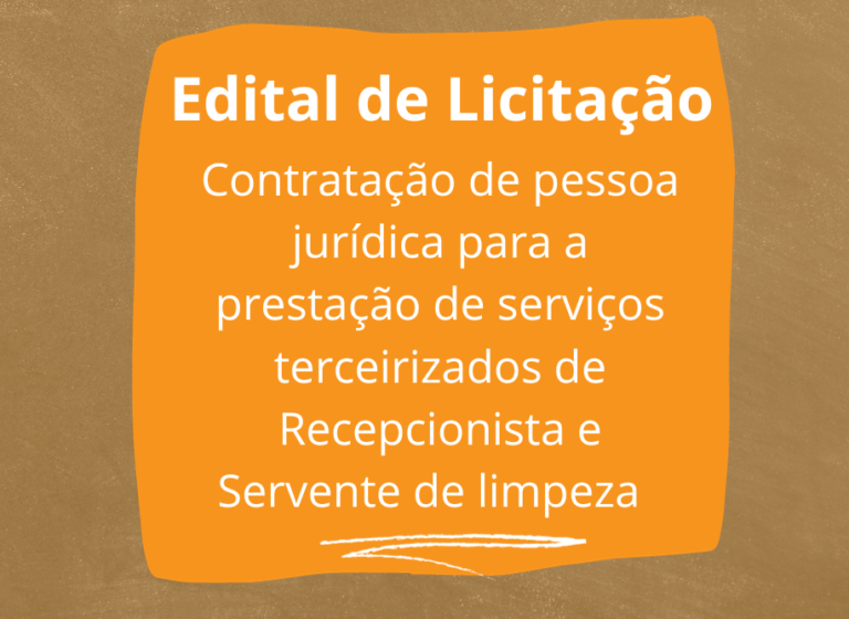EDITAL DE LICITAÇÃO