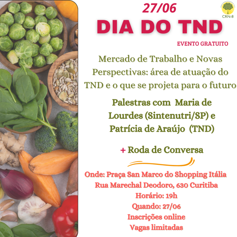 CRN-8 realiza evento para o Dia do TND